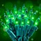 Green Christmas Lights,50 Count 2PACK Green Wire 13 Feet Incandescent Mini Christmas Lights Plug in for Outdoor Indoor Halloween Tree Wedding Holiday Lighting Decor